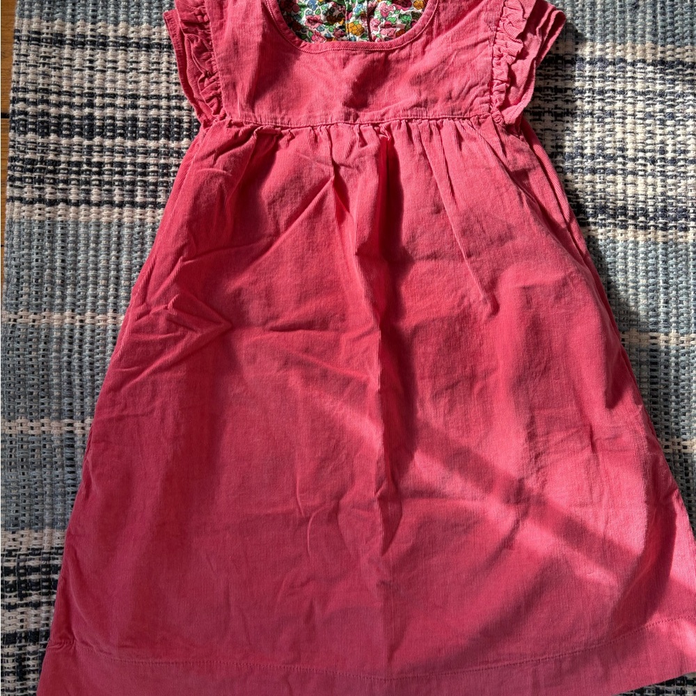 Mini Boden Pink Ruffle Sleeve Dress
